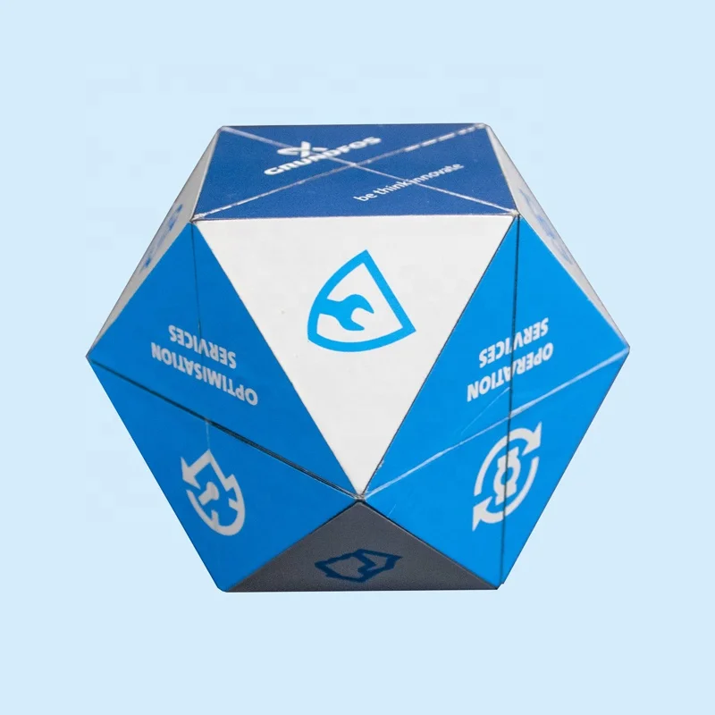 diamond folding photo magic cube for diy promo gift custom logo 3d plastic magnetic puzzle toy