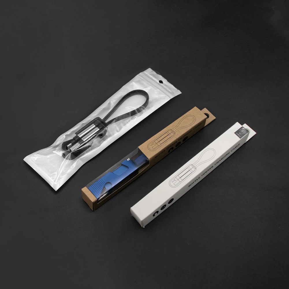 Giveaway Gifts Bottle Opener Keyholder with 4-in-1 Charging Cable, Multi Charging Cable with Mobile Phone Stand