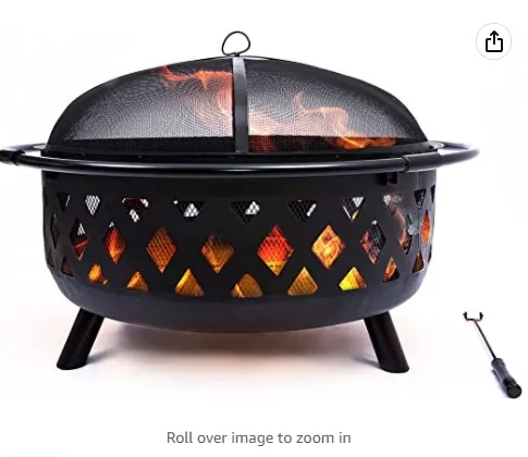 BBQ Grill Trolley Smoker Barbecue Grill with Side Table Vkd2020