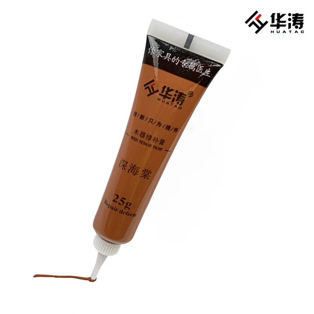 20g Deep Begonia  Water  based wood veneer damage repair paint floor gap filling paste furniture repair paste