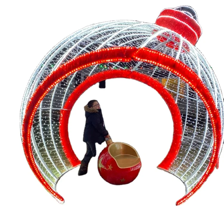 large christmas decoration Lighting Ball IP65 Rated LED Giant Walk through ornament Baubles Decorative Lighting for Landscape