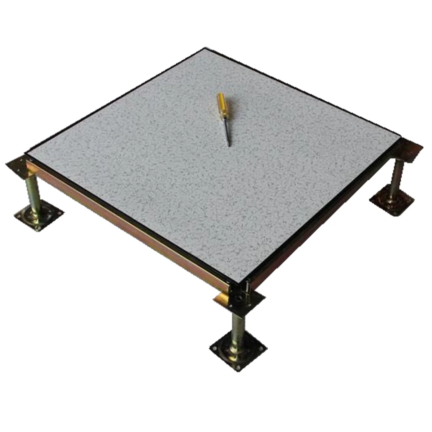 China top ten sell cementious 600*600*35mm anti-static steel raised floor