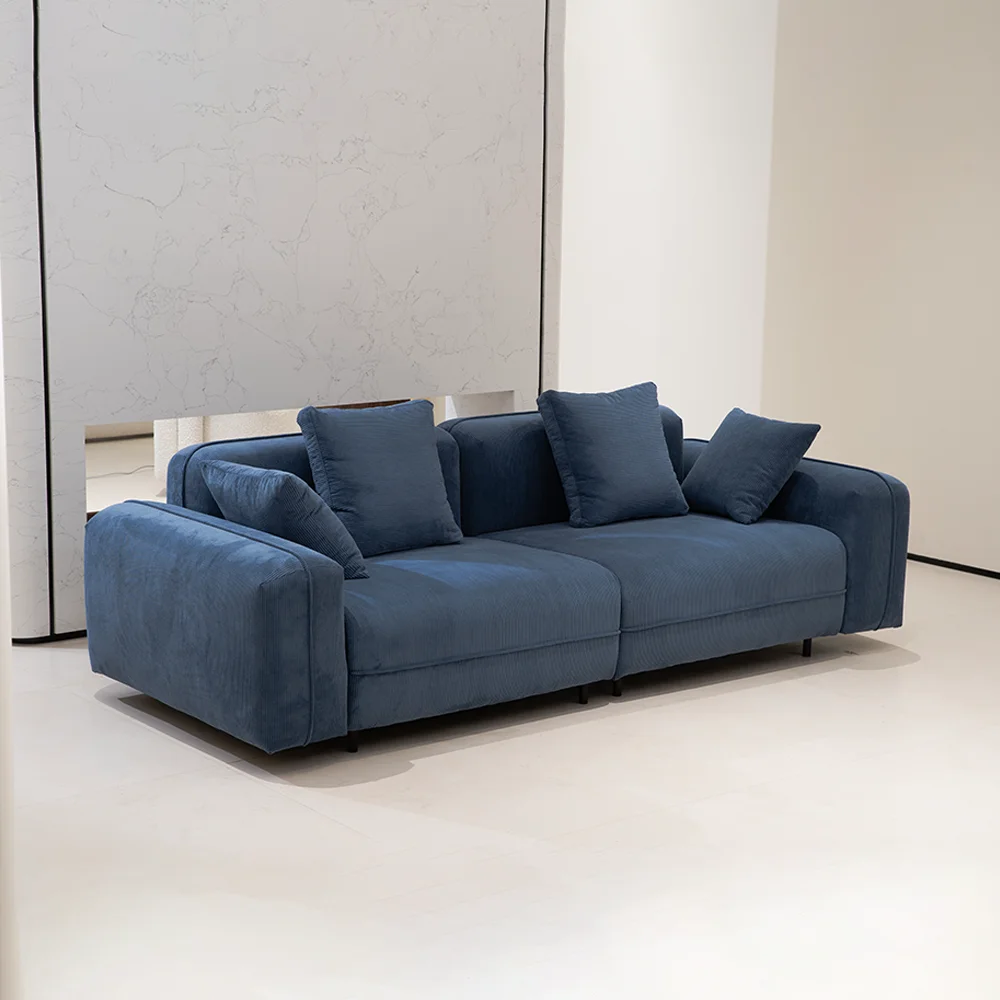 Streamlined Sofa with Sleek Lines and Comfortable Cushions Ideal for Modern Homes