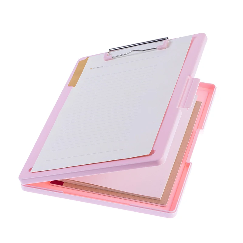 Clear Note Book Documents Desk Paper Organizers Case Transparent office file box Plastic Medical Clipboard