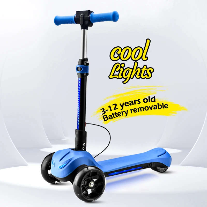 Kids electric scooter High quality Wholesale Large Wheel Kids Scooter Self Balance Folding 3 Wheels Scooter for Children