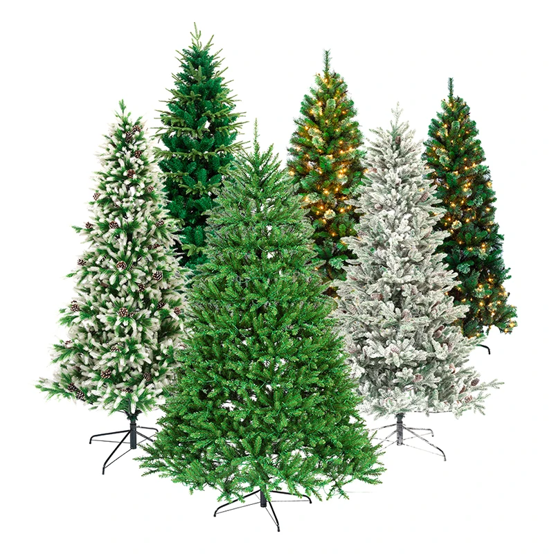 Popular Manufacturer tree christmas Wholesale Modern Pre Lit Flocked The Big Snow White Artificial Christmas Tree