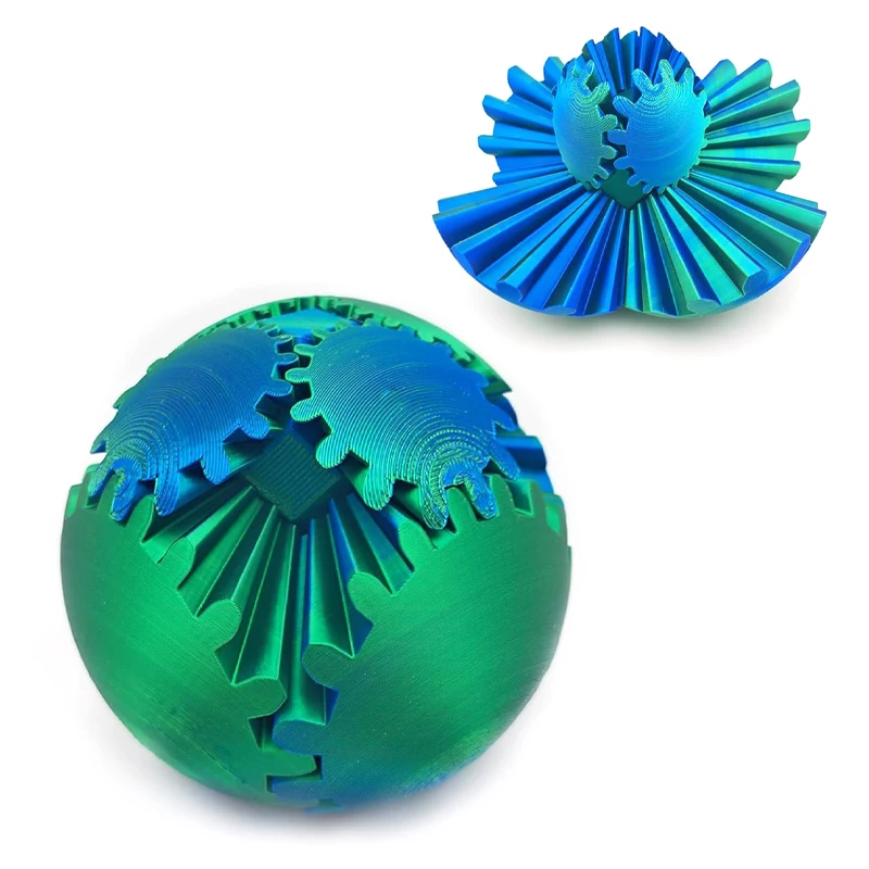 New Novelty Toy 2024 3d Printing Gear Ball Custom Fun Stress Relief Toys Relieving for Adults