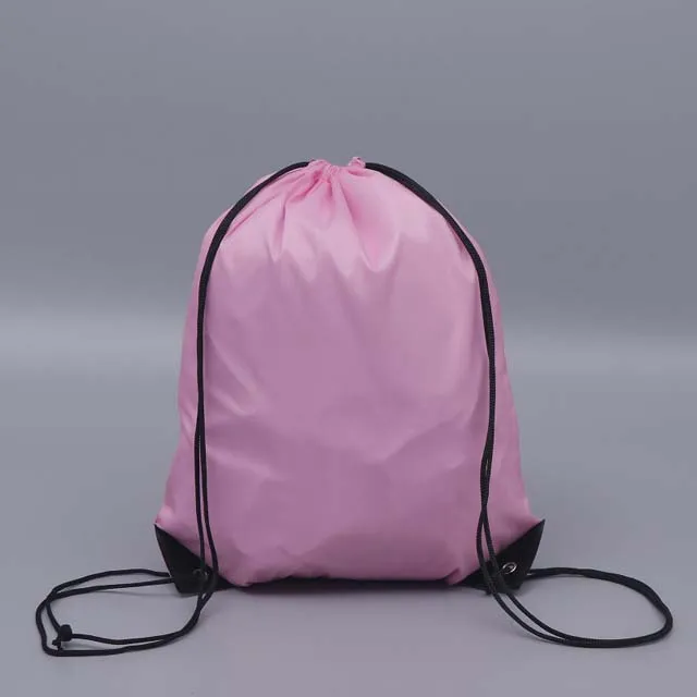 Custom Logo Bags 210D Polyester Draw string Sports Backpack Promotional Bag Custom Polyester Drawstring Bags