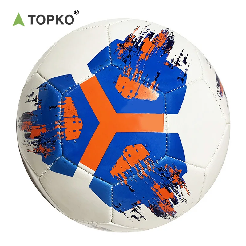 TOPKO Outdoor custom Soccer Ball size 5  size 4 Teen And Adult Use PVC PU Soccer Football Ball