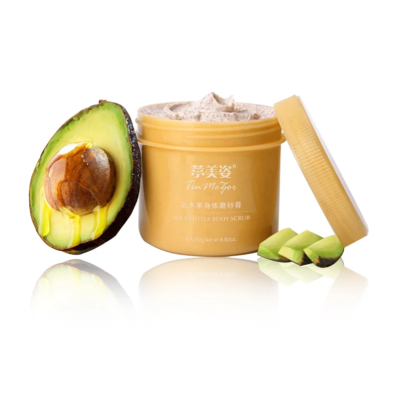 Wholesale Detox Customised Packaging Bags Custom Peach Ice Cream Colorful Square Body Scrubs Bottles Glass