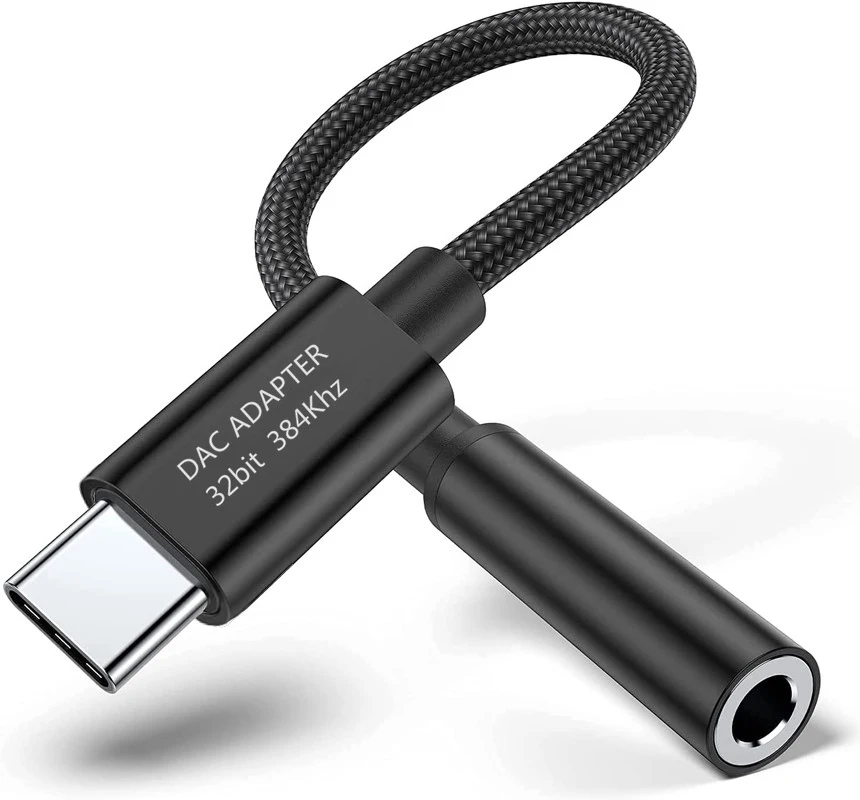 Black DAC 5686 CX31993 chip IC HIFI type c to 3.5mm audio adapters  USB c cable connector Aux Audio for HUAWEI Sangxing xiaomi