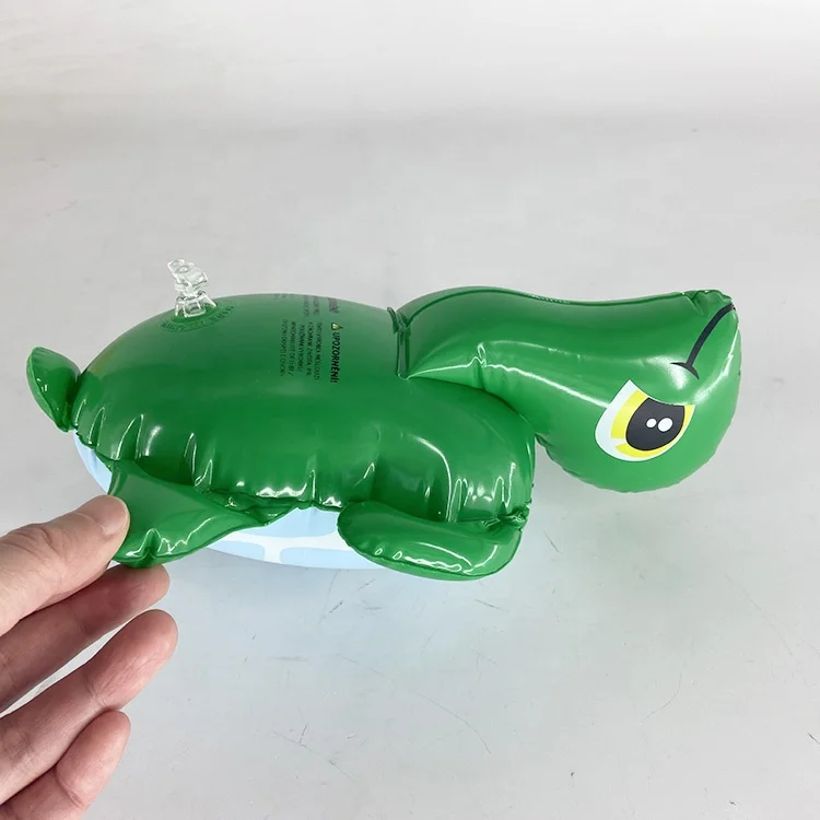 2024 Wholesales Custom Design Water Summer Swimming PVC Turtle Animal Inflatable Kids Toys For Pool