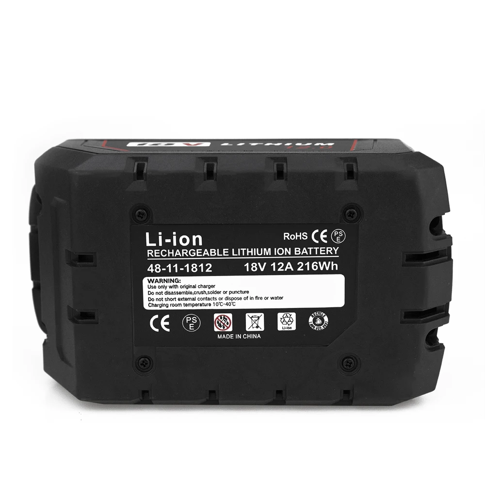 OEM/ODM Power tool battery for milwaukees 18V 12.0Ah Power Tool Lithium Ion Battery fit for milwaukees replacement battery