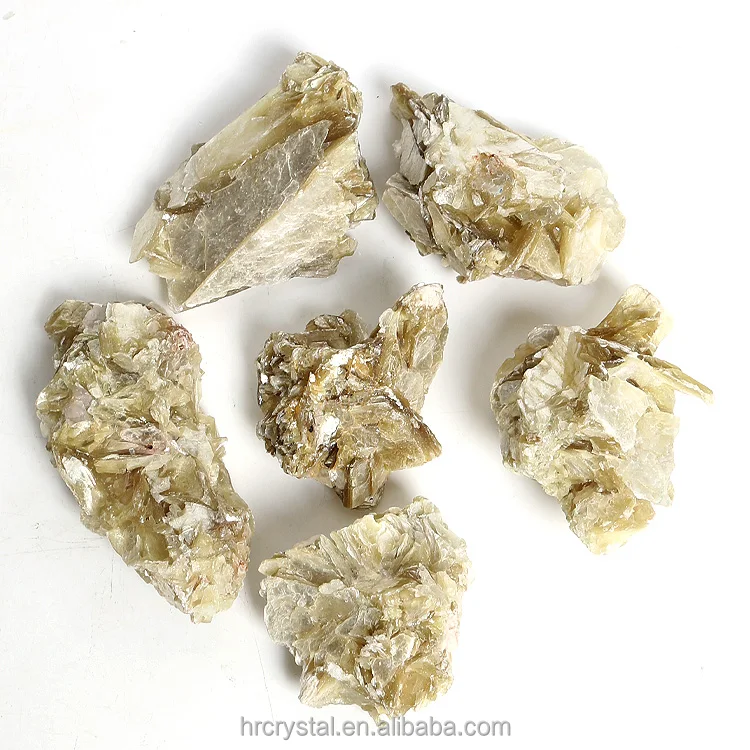 Natural Raw Crystals Specimen Irregular Rough Gold Phlogopite Mica Crystal Rough Specimen