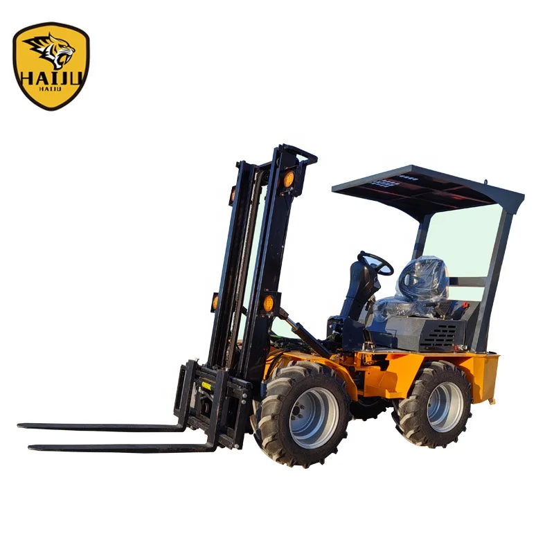 Payload Mini Articulated 4WD Rough Terrain Forklift BF1000 Beehives Carrying Forklift