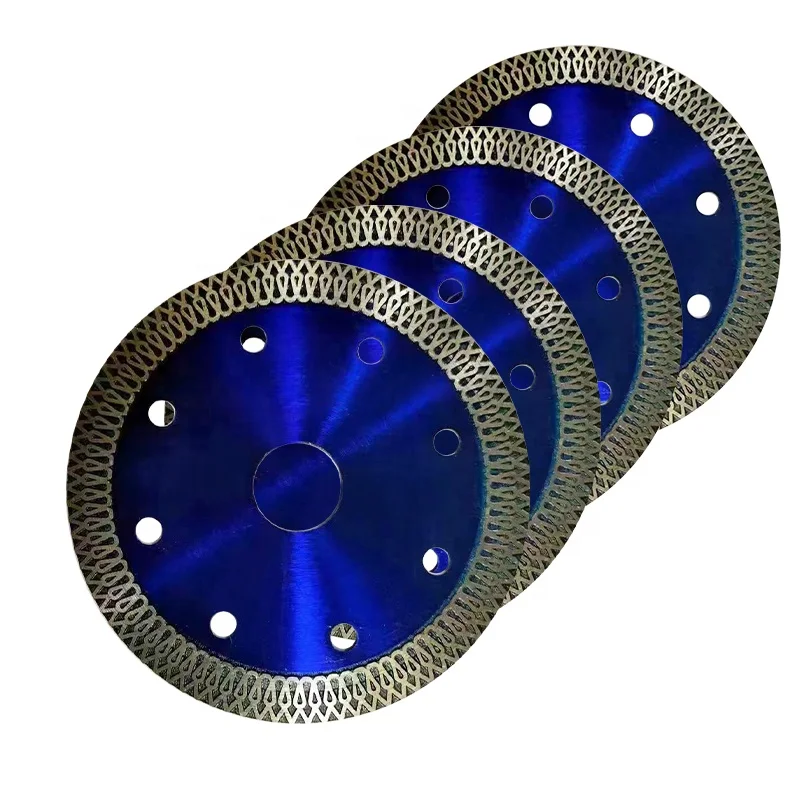 High Working Efficiency 4-4.5Inch Smooth Cutter Mesh Turbo Diamond Ceramic Porcelain Tile Cutting Saw Blade
