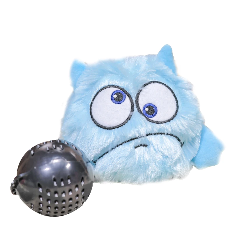 Pet Shop Pets products stuffed Electric bounce ball squeaky chew Cartoon animal head gift dog plush toys