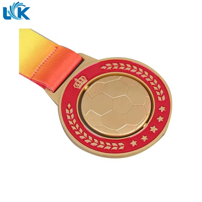 3D Engraved Logo High Quality Gold / Silver / Bronze Metal Volleyball Custom Medal