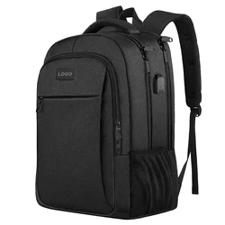 Waterproof USB Business Travel Custom Logo Laptop School Backpack Bag