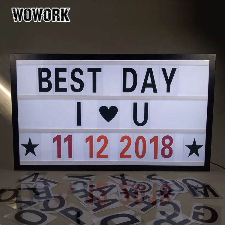 WOWORK светодиодный наружный водонепроницаемый большой световой короб для кинотеатра вывеска с маркировочной подсветкой