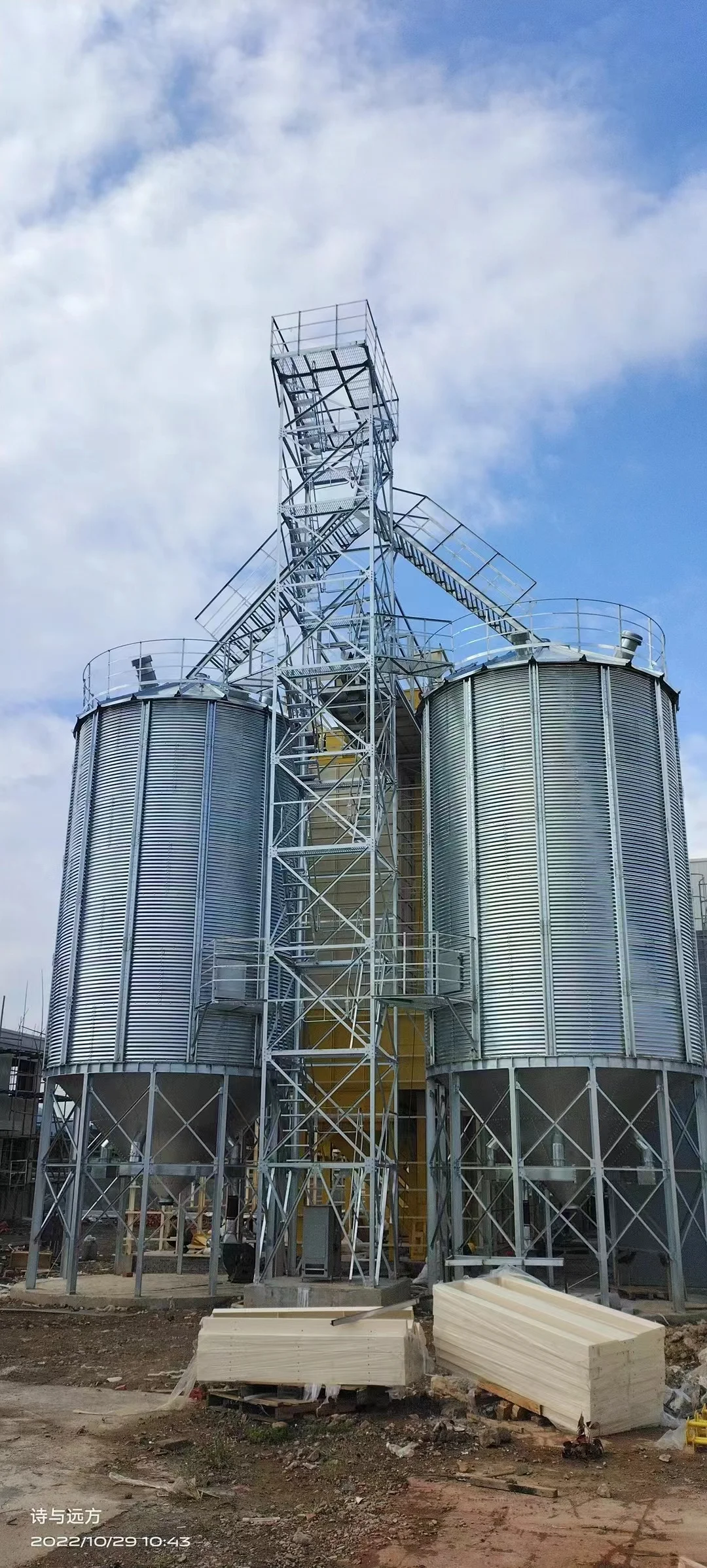 100t to 10000t steel silos rice wheat storage container stainless steel silos used for sale