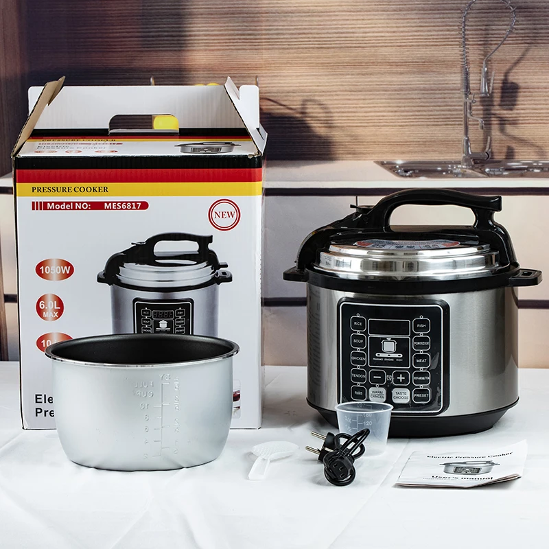 OEM/ODM 2024 stainless steel non stick hot sale Digital Electric Multi Cooker 5L 6L Electric Pressure Cooker