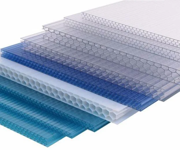 Polycarbonate plate Double transparent greenhouse canopy light panel partition hollow honeycomb polycarbonate plate