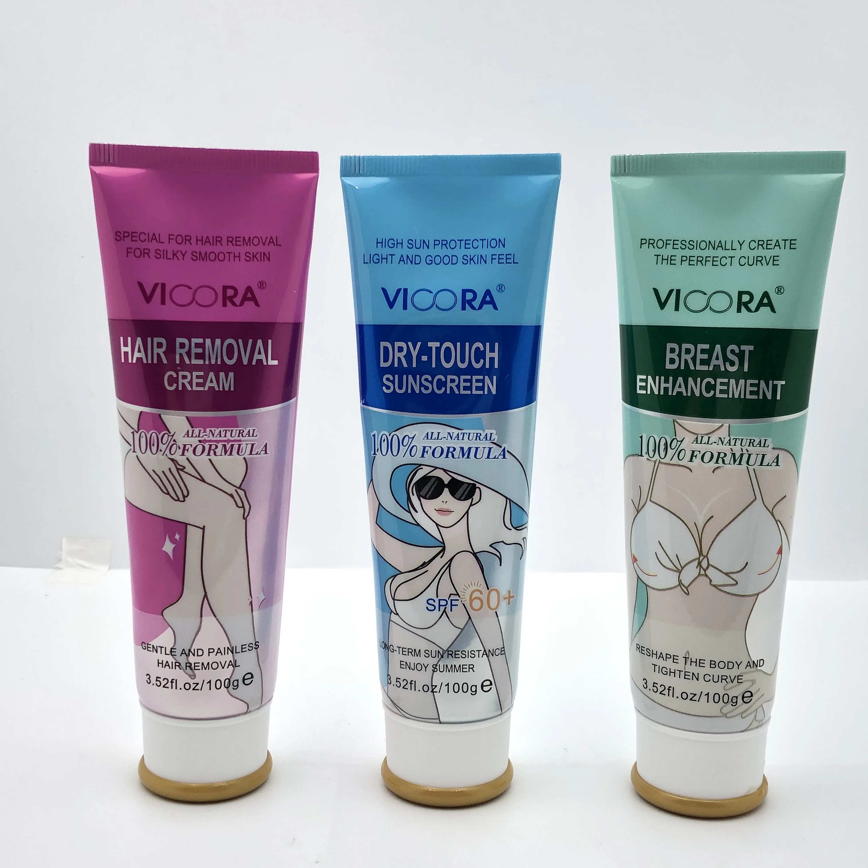 New Arrival Sun protection cream moisturizing waterproof light cream spf60 refreshing face sunscreen 100g