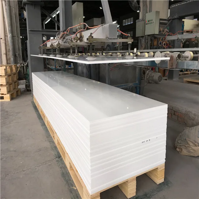 Pure White Color Solid Surface Artificial Stone for Countertop Decoration