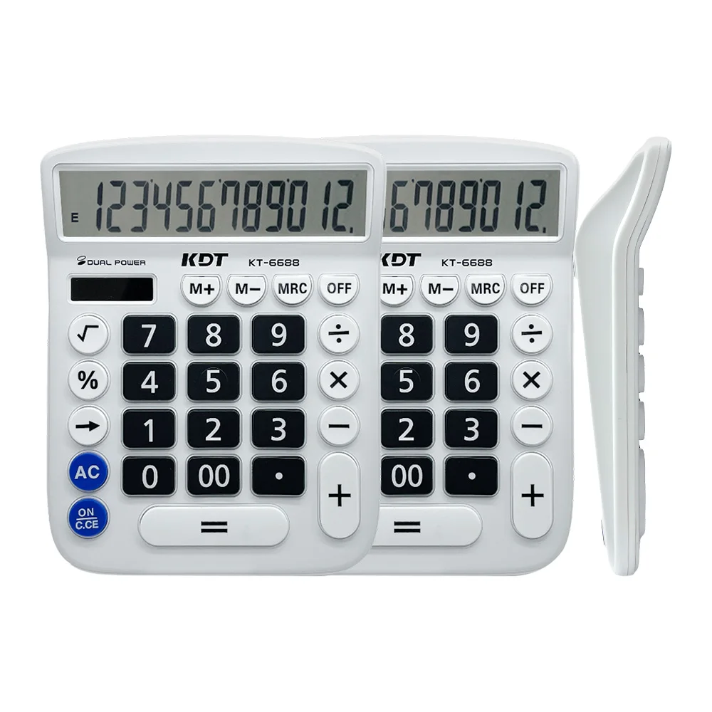 Многоцветный Настольный пластиковый калькулятор с пользовательским логотипом на солнечной энергии для офисного использования предлагаемый дешевым поставщиком