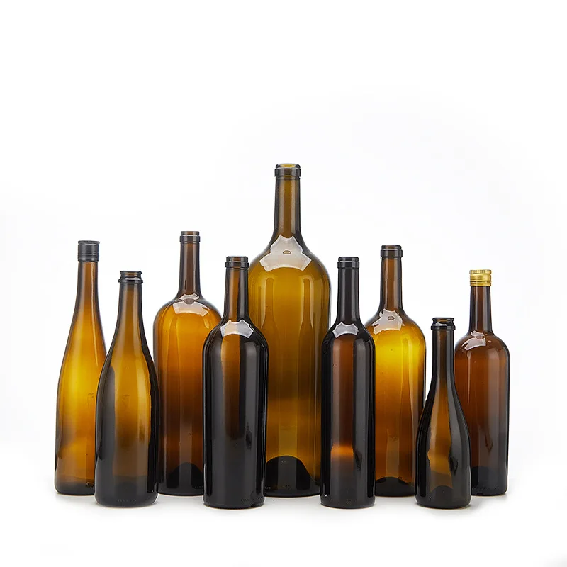 glass wine bottle 750ml cheap empty bulk champagne red wine whiskey glass wine bottle stopper cover