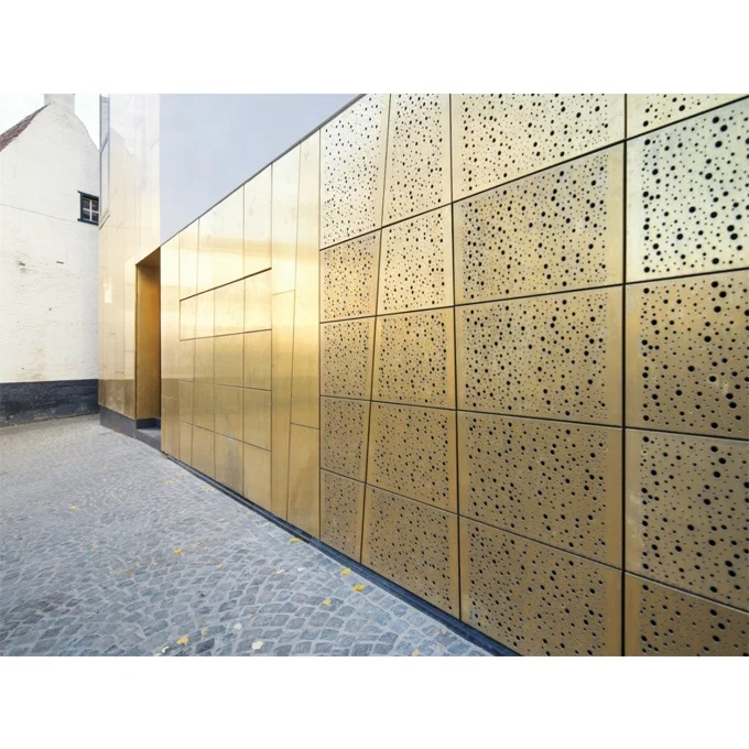Aluminum Perforated Metal Sheet for Commercial Building Facades and Cladding