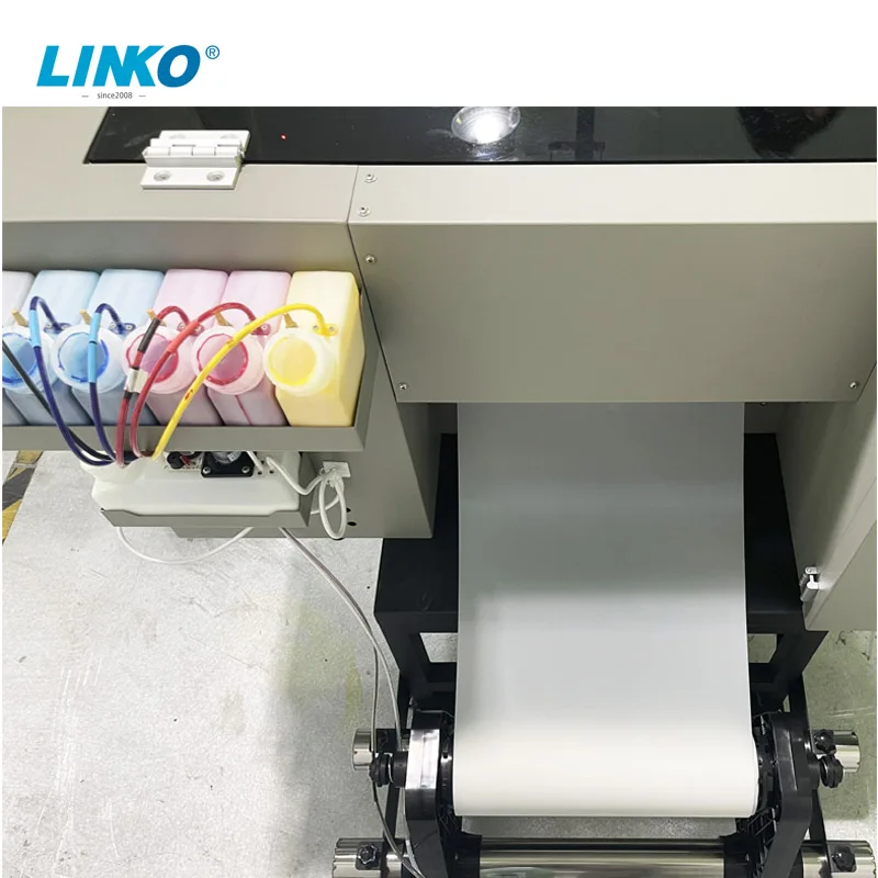 LINKO Factory Small 6 Colors A3 30cm DTF Printer A3 XP600 DTF Print and Powder Dyer Machine