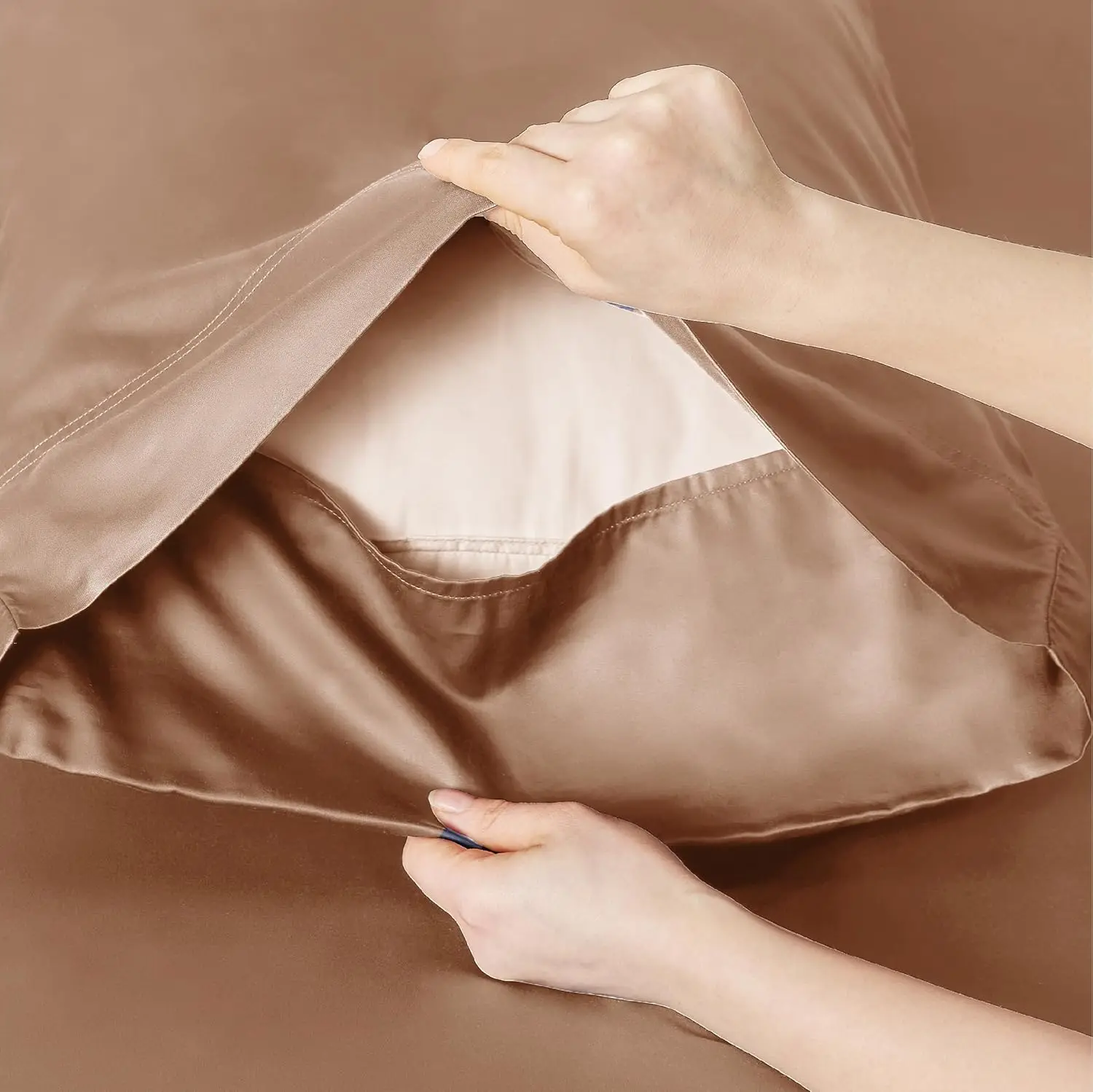 Luxuriously Tencel Drap Set Luxury King Size Pillowcase Embroidered Sheet Duvet Bedding Set