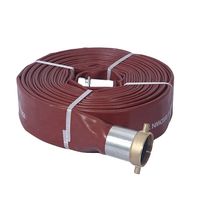 100M Pvc Layflat Discharge Hose Pipe Water Pump Irrigation Hose