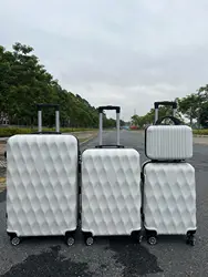 Wholesale Luggage 4 pcs set  Trolley Case Portable ABS Zipper Universal Wheel Travel Suitcase With Password Lock