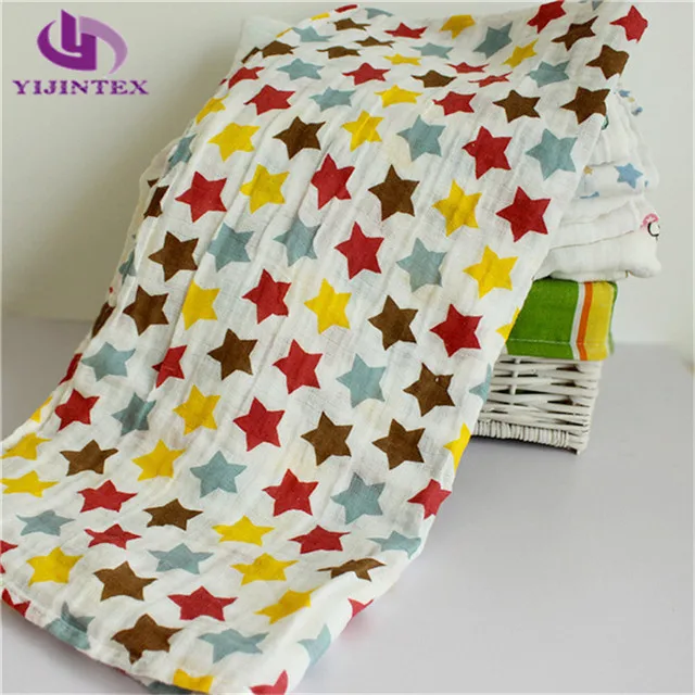 
Custom design soft adjustable 100 cotton baby swaddle blanket for babies 