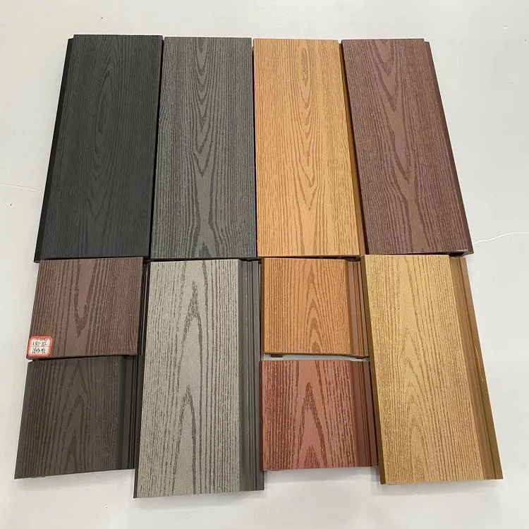WPC wood grain wall panel China top supplier wood facade waterproof  wall cladding S148/21A  outdoor decoration