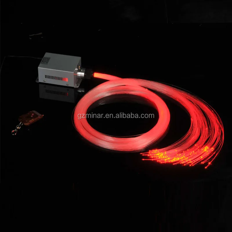 China manufacturer RGB colors 9W 12v led fiber optic light kit