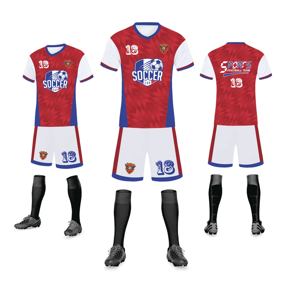 2022 Soccer Jersey Latest Design Top Thai Quality Soccer Uniform Jersey Custom Popular Club Football Shirt