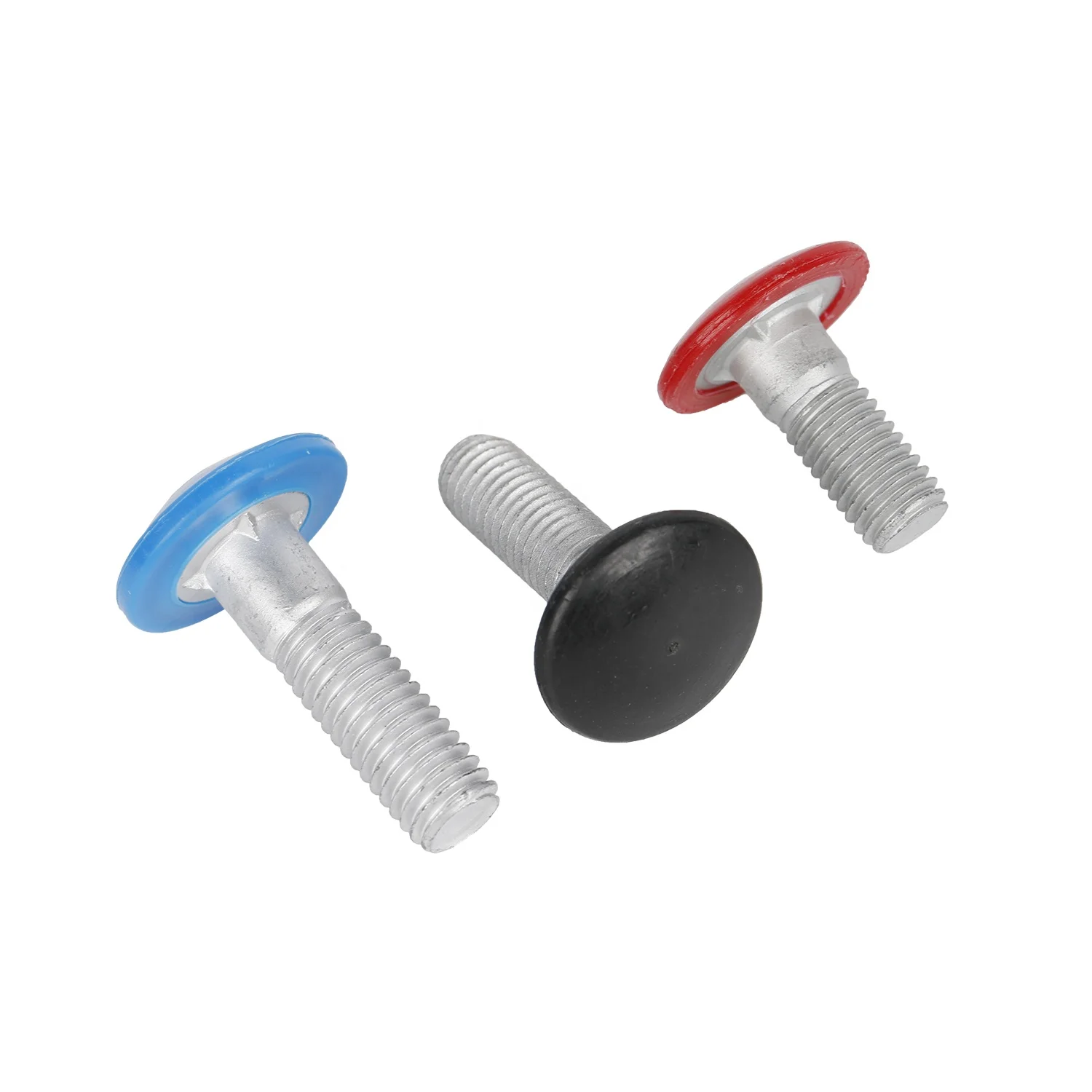 Plastic Capped Fin Neck Hot Dip Galvanized Tank Bolts Silo Bolts Dacromet coating with Hex Nut USS washer