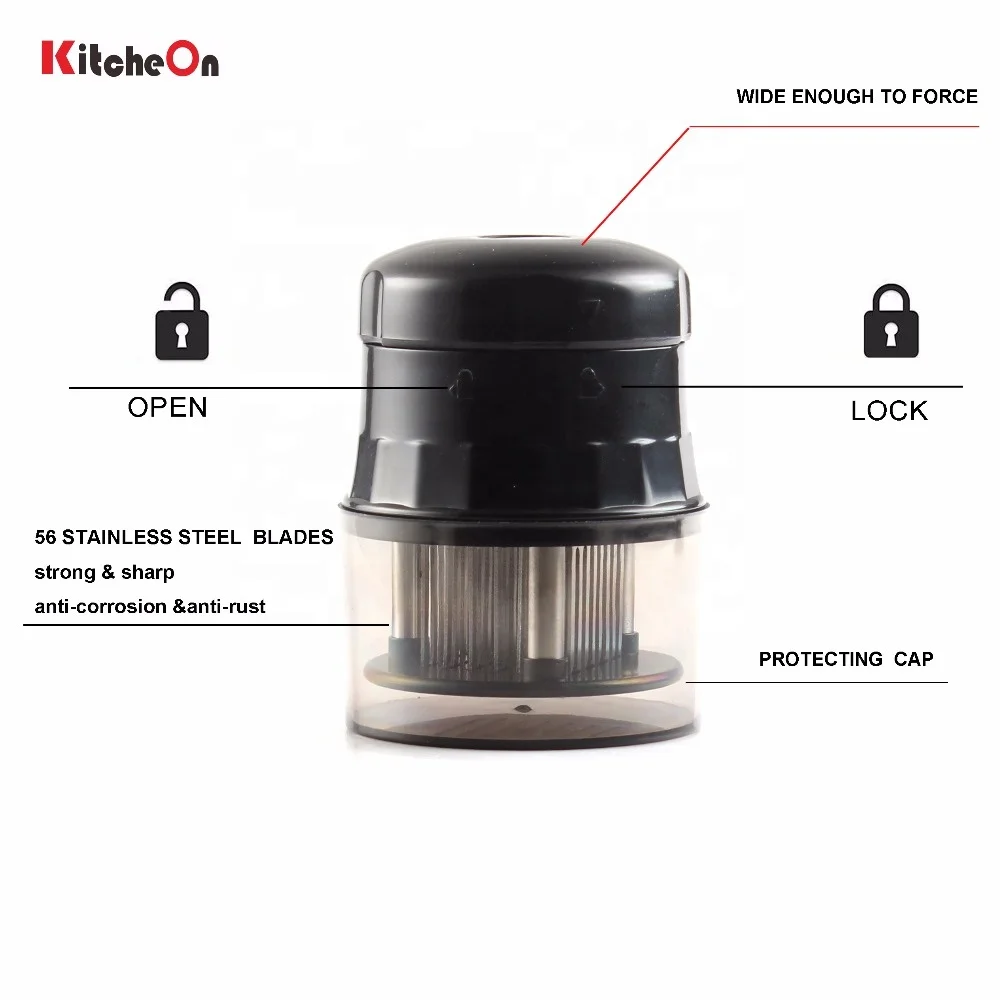 Professional Stainless Steel Meat Tenderizer with 56 Needle Blades