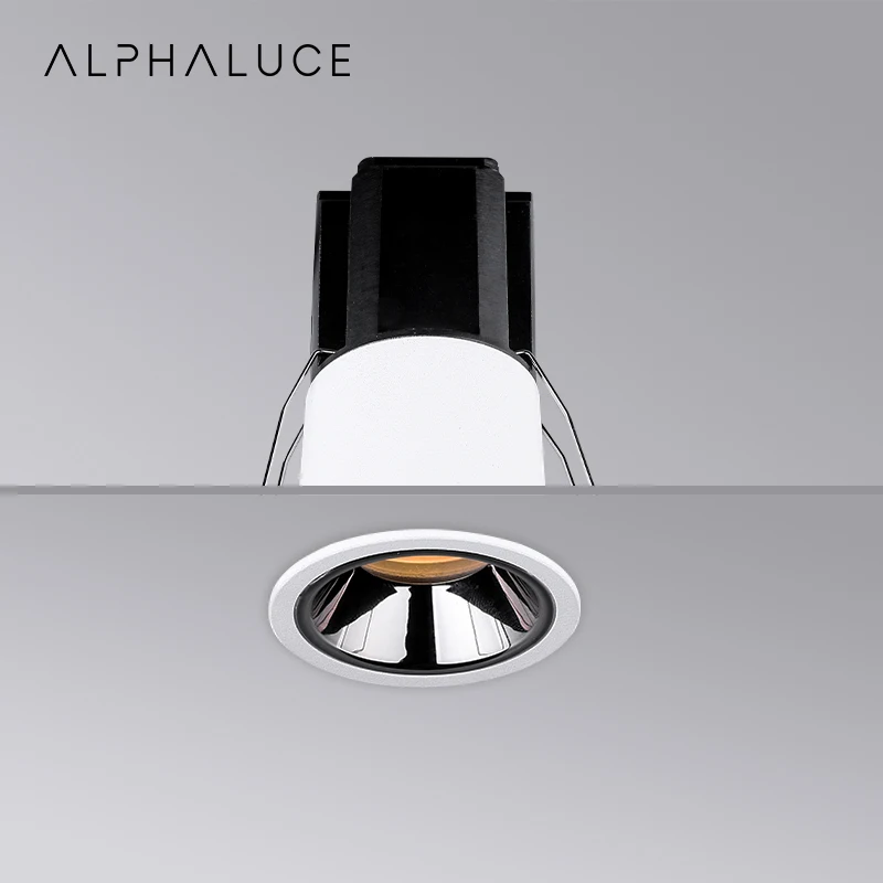 ALPHALUCE Cri 98 5 Вт вырез 35 мм отель проект встраиваемый Диммируемый Светильник Cob Downlights
