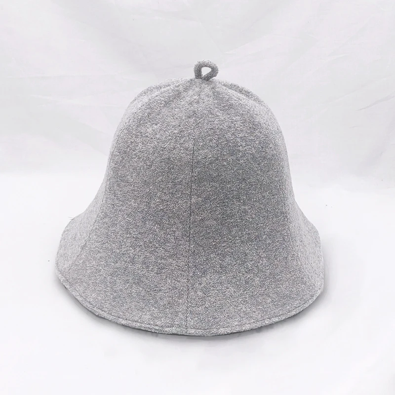Customized Folding Outdoor Plain Fishing Hats Knitting Bucket Hat Solid Color For Women Toweling Sauna Hat