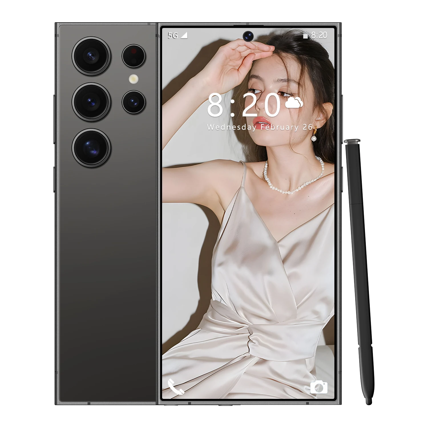 Быстрая доставка оригинальный S24 Ultra Android 12 4 + 64 ГБ 6 8 дюймов двойная Sim-карта 5 г глобальная версия Распознавание отпечатков пальцев