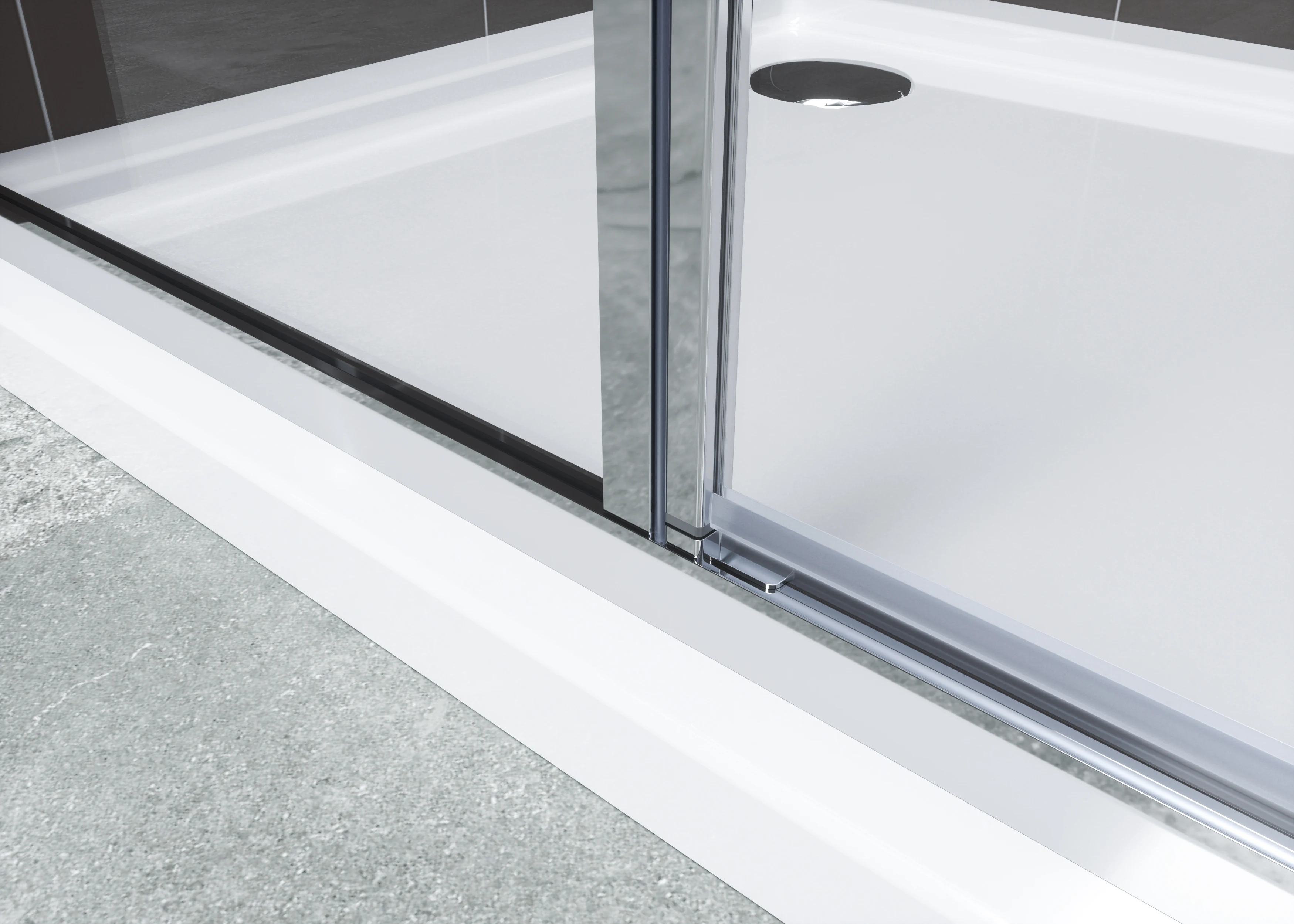 Pivot glass shower doors Tempered glass door Shower enclosure