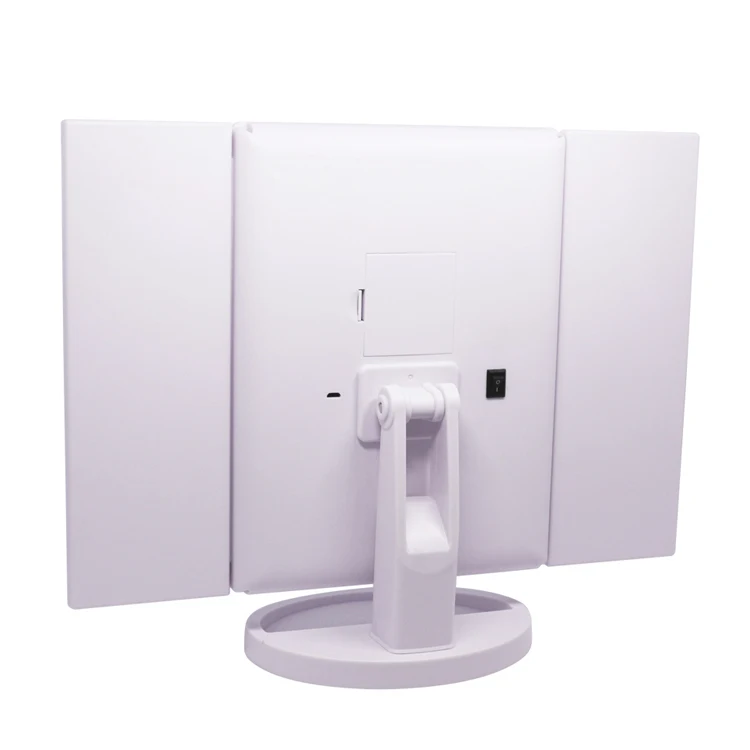 Новинка с подсветкой для макияжа косметическое зеркало таблицы со светодиодной подсветкой сенсорный экран подвижный 10X зеркало