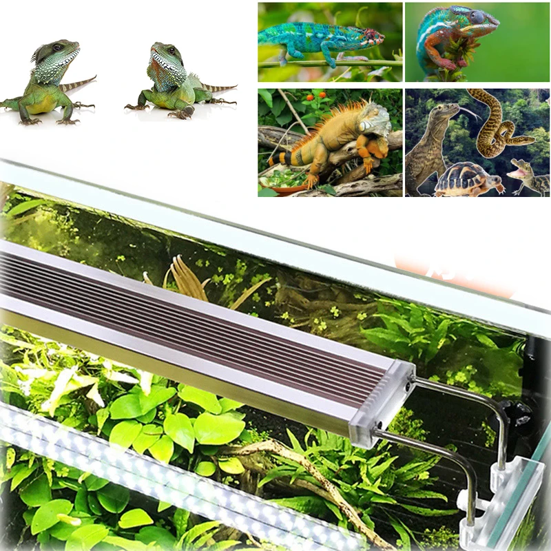 Aquatic Plants LED Light Aquarium 220V 12W 14W 18W 24W  Aluminum Alloy For Fish Tank Reptile Pets