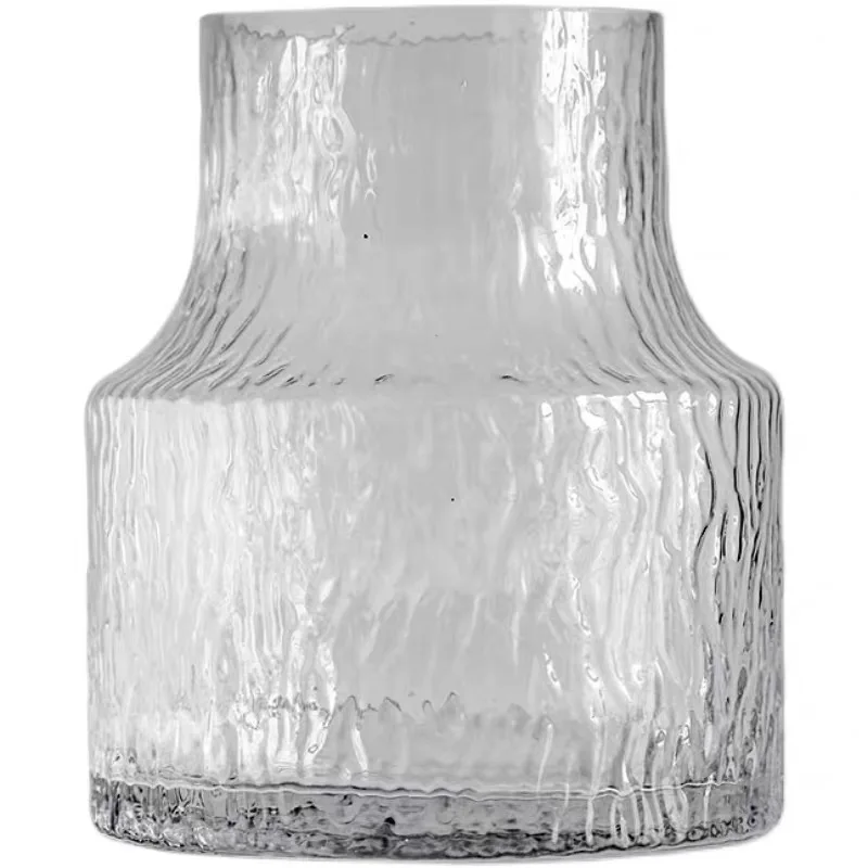Nordic ins glacier flower vase glass vase luxury transparent crystal home decorative accessories Hydroponics flowers
