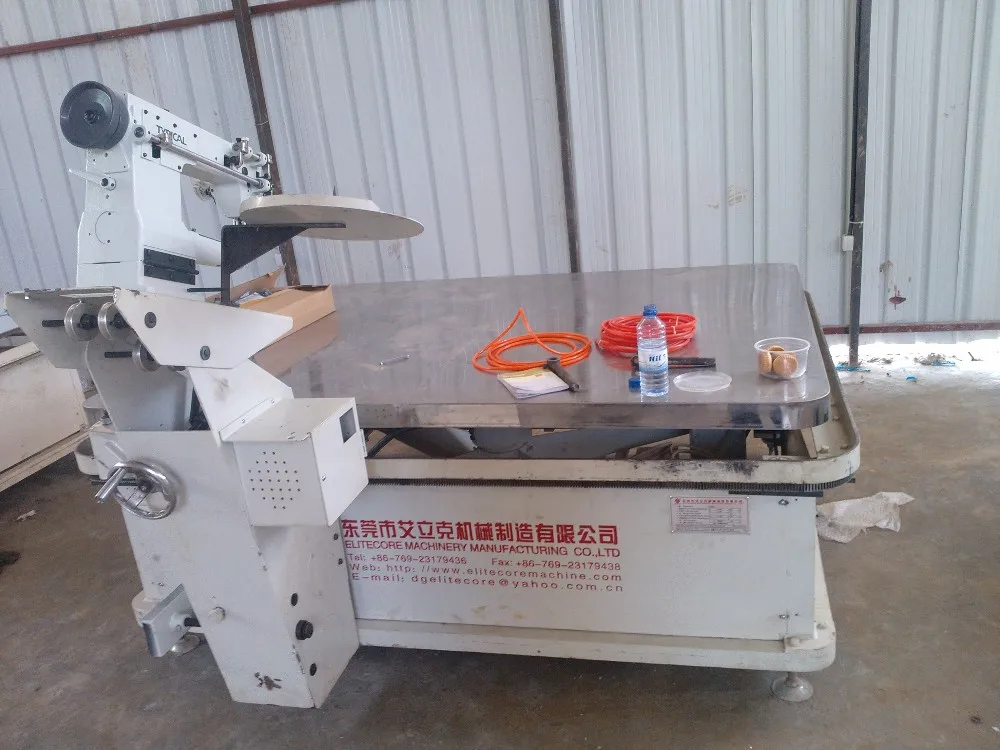 ECMT-206B bonnell spring coiling mattress tape edge machines /tape edge machines pocket spring machines